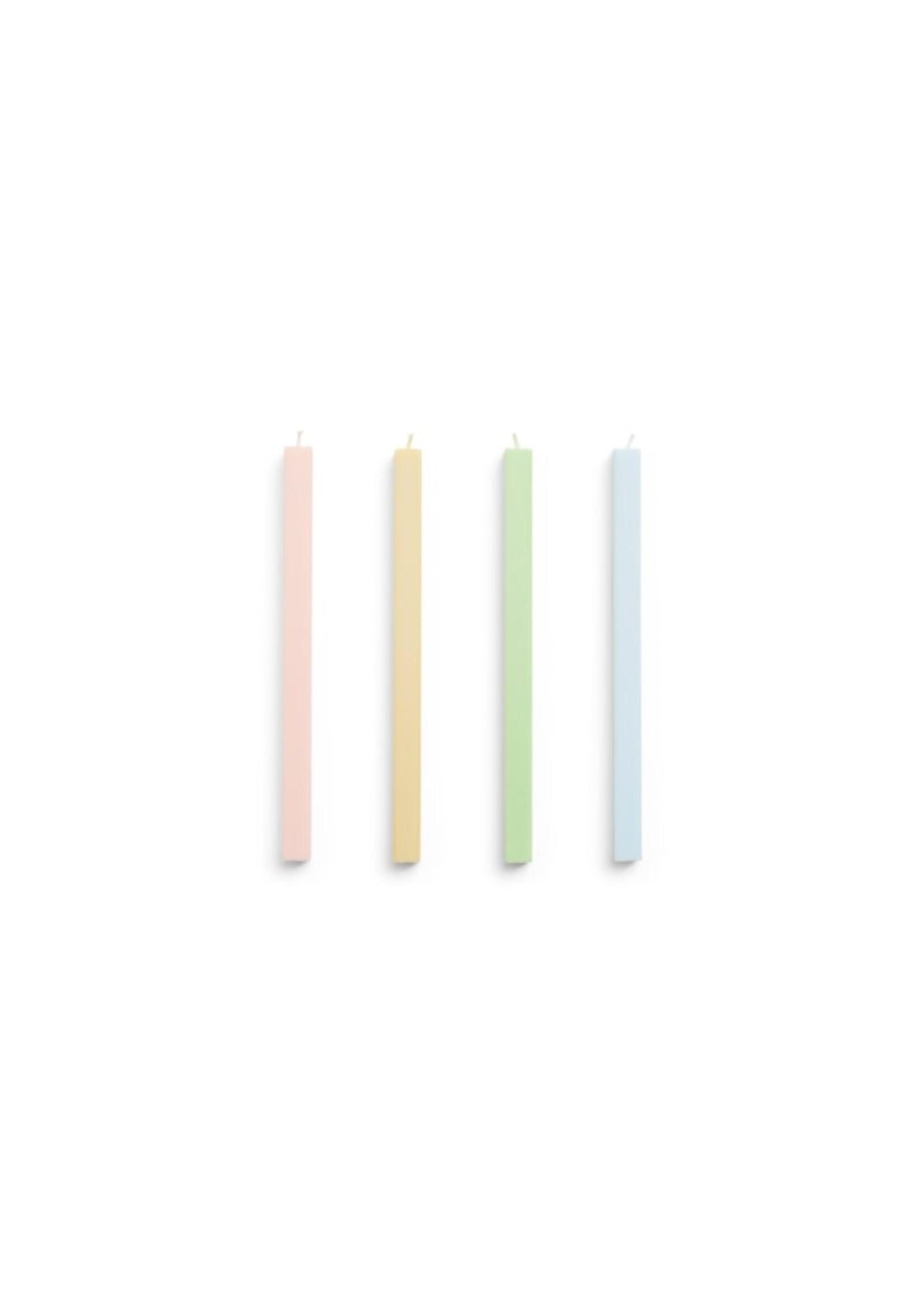 HAY Square Candle - Set of 4 - Fresh