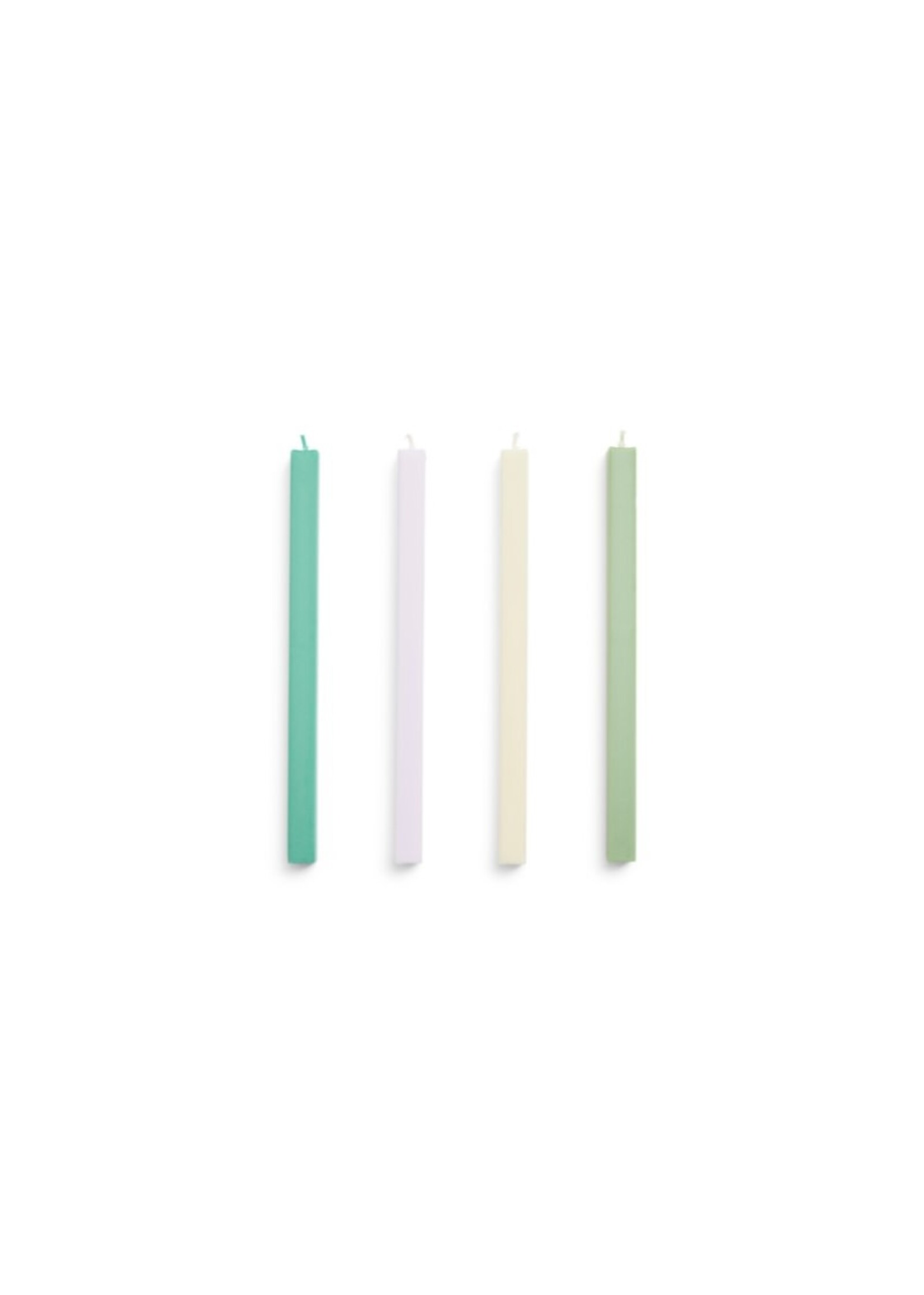 HAY Square Candle | Set of 4 | Pastel