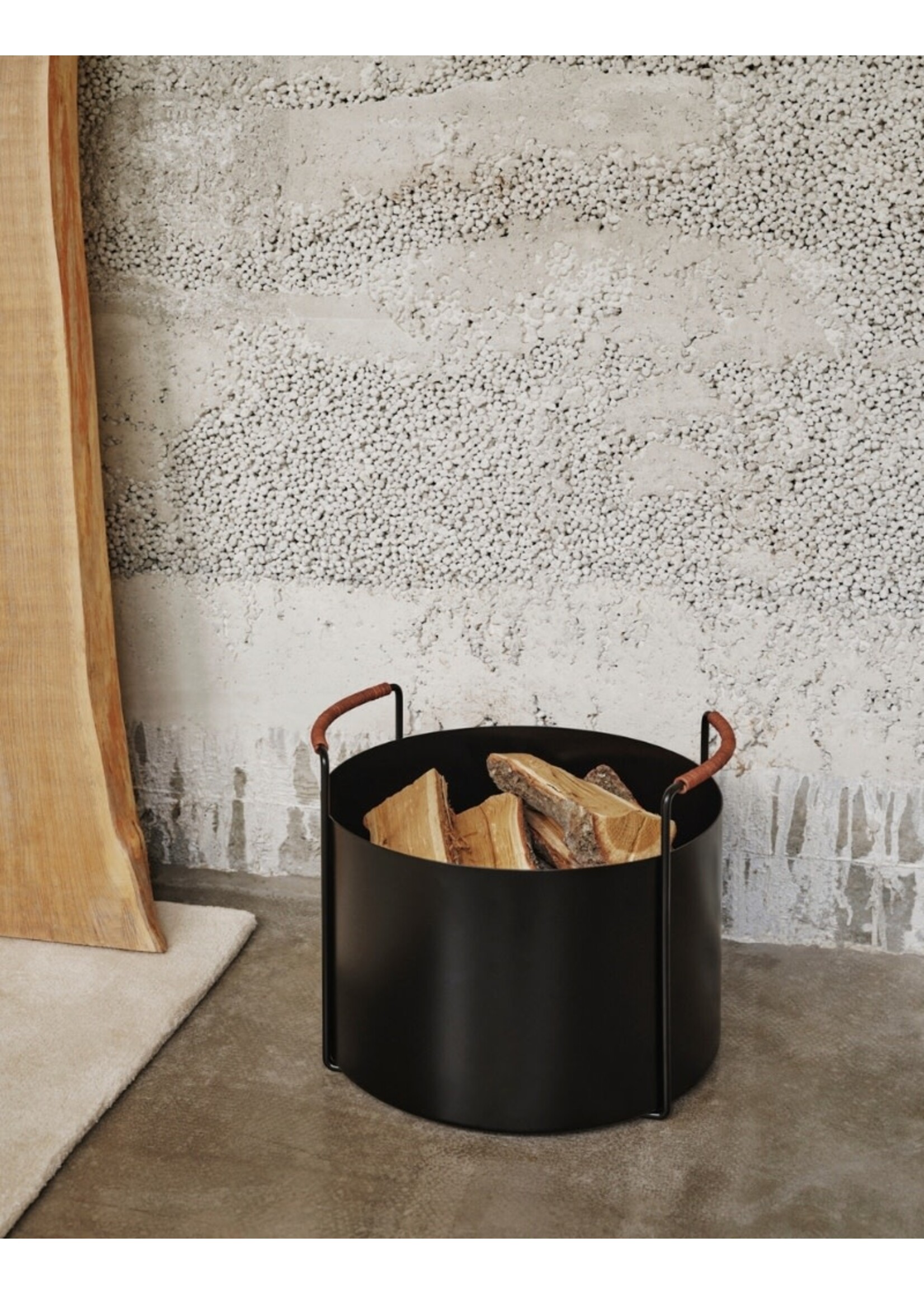 Ferm Living Port Firewood Bucket - Black