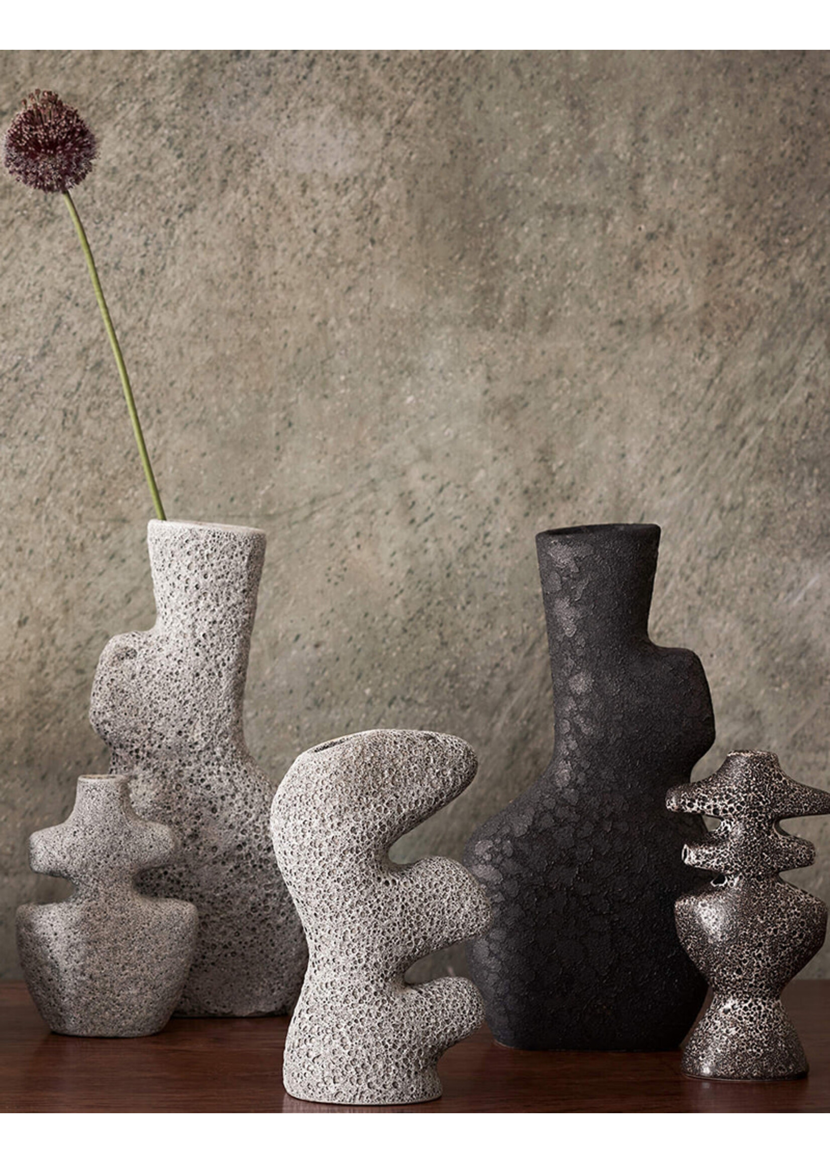 Ferm Living Yara Vase - S - Grey Pumice