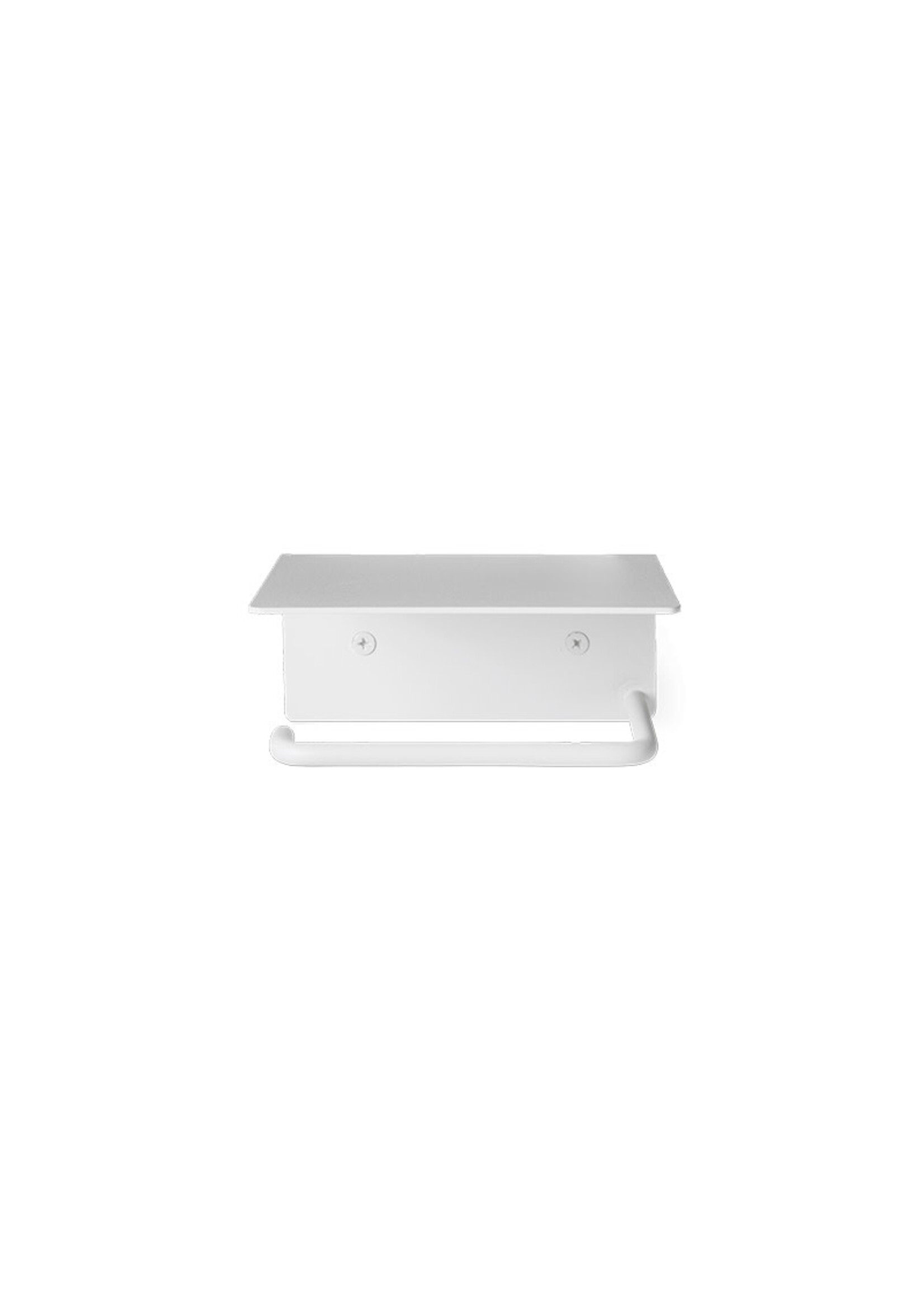 Ferm Living Dora Toilet Paper Holder + Shelf | White