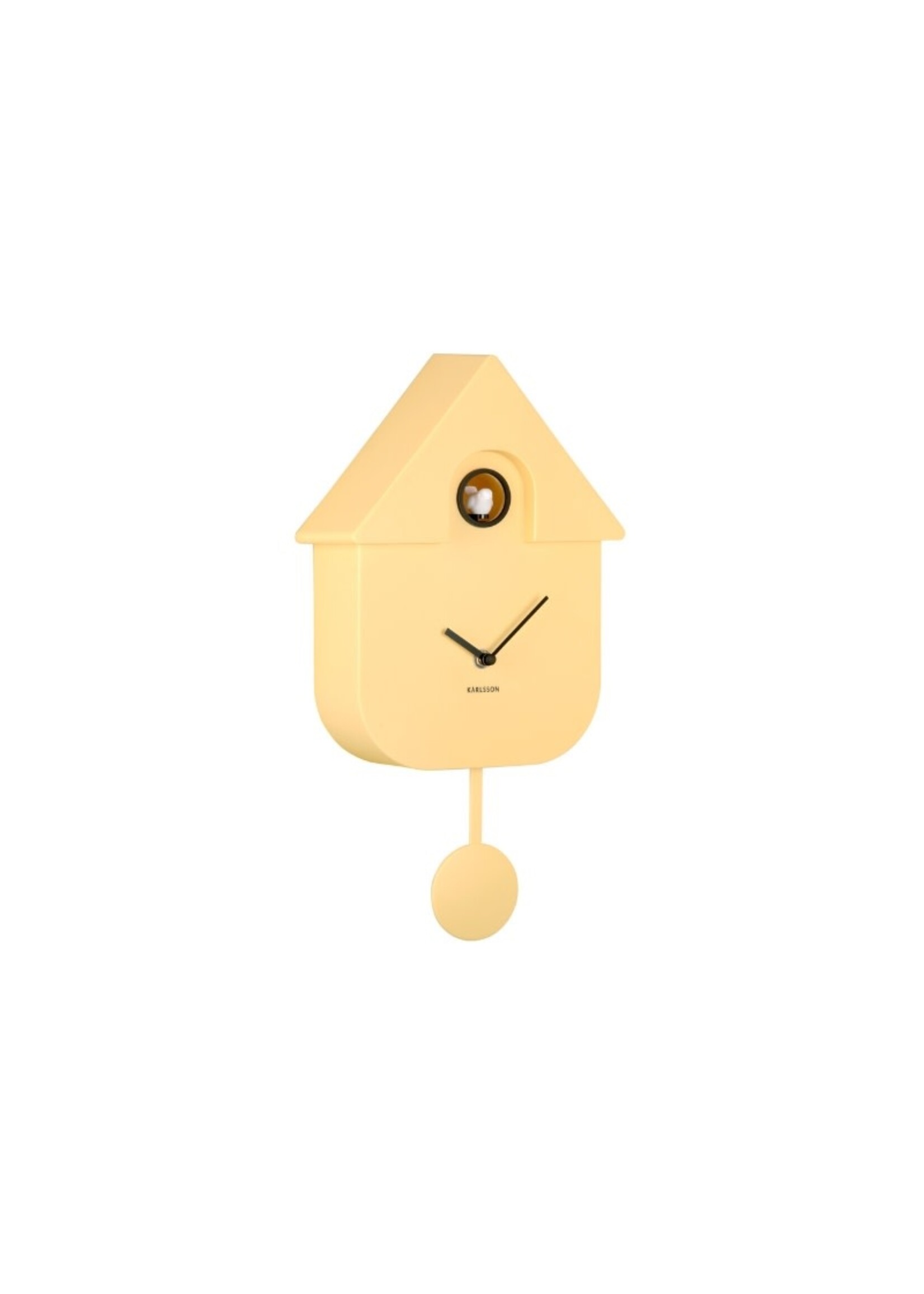 Karlsson Cuckoo Wall Clock - Soft Yellow
