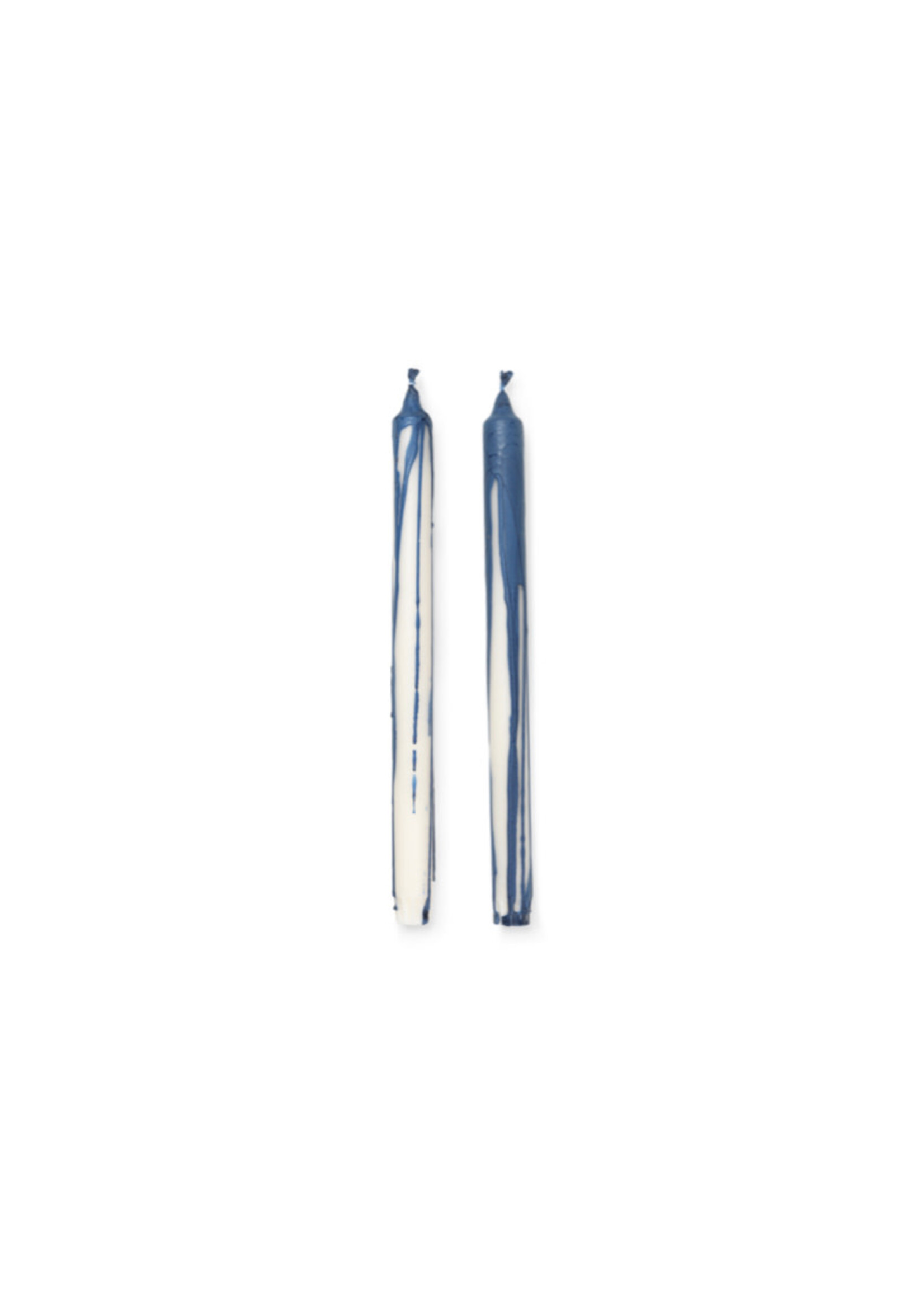 Ferm Living Dryp Candles - set of 2 - Deep Blue
