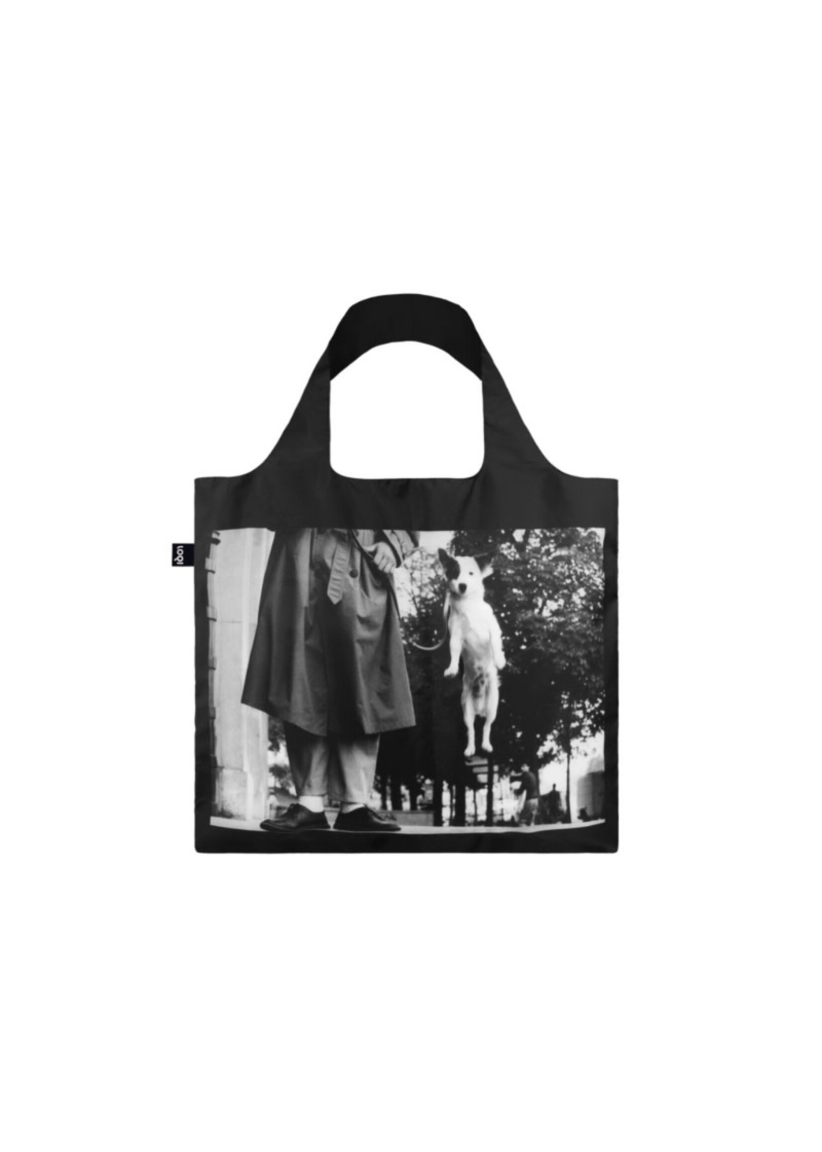 LOQI Shopping Bag | Dog Jumping