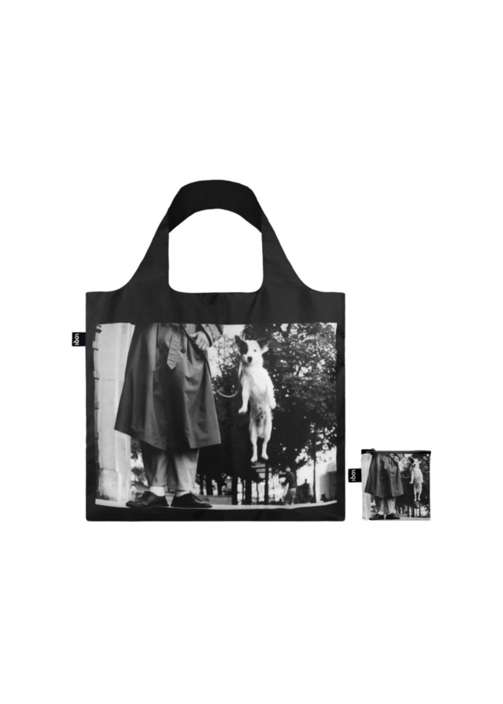 LOQI Shopping Bag | Dog Jumping