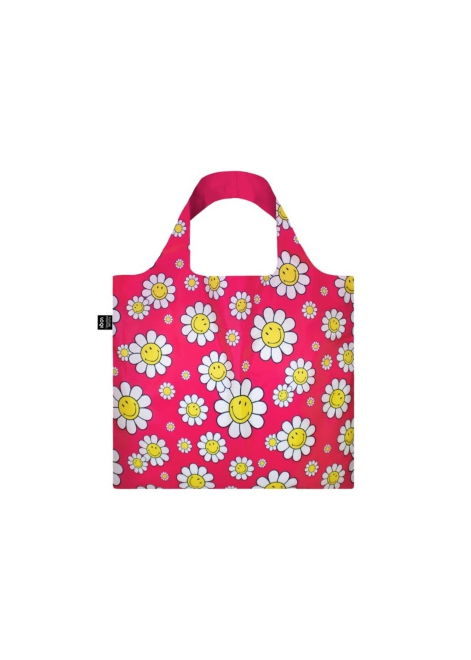 LOQI Shopping Bag | Flowers Raspberry