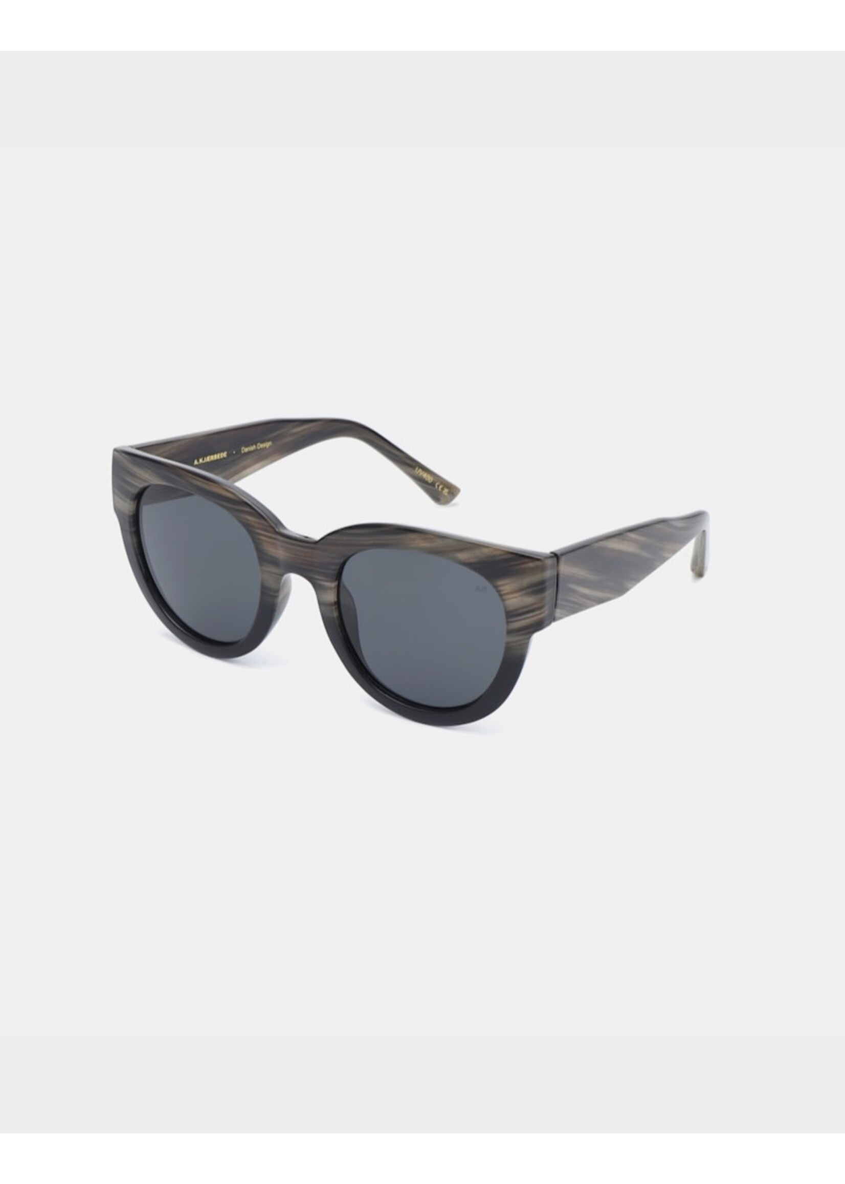 A.Kjærbede Sunglasses Lilly | Striped Horn/Black