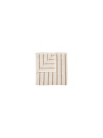 Blomus Arto Guest Towel - Moonbeam/Amber Brown