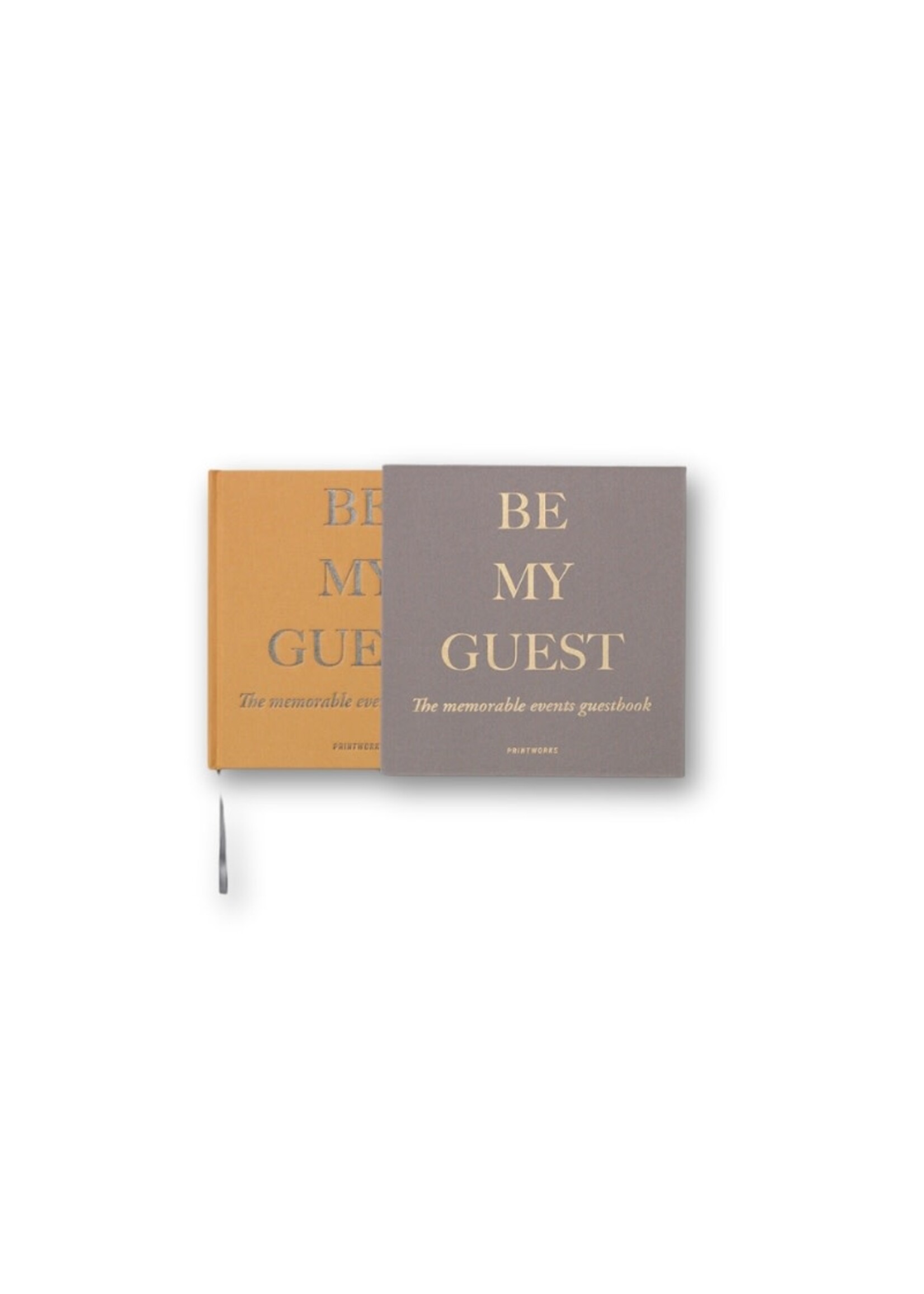 Printworks Guest Book - Beige/Yellow