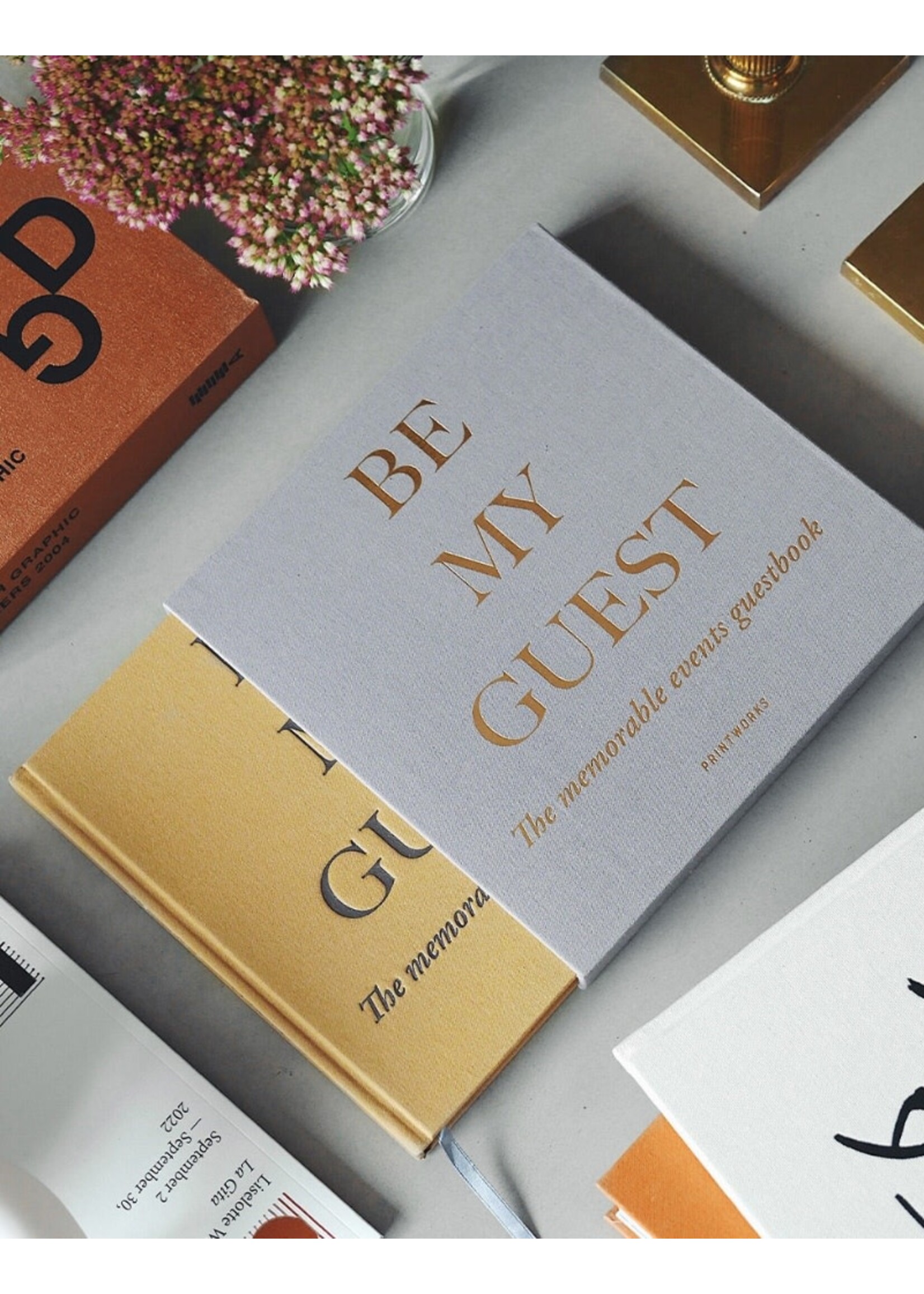 Printworks Guest Book - Beige/Yellow