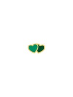 LULU Copenhagen 2Hearts Oorstud - Green