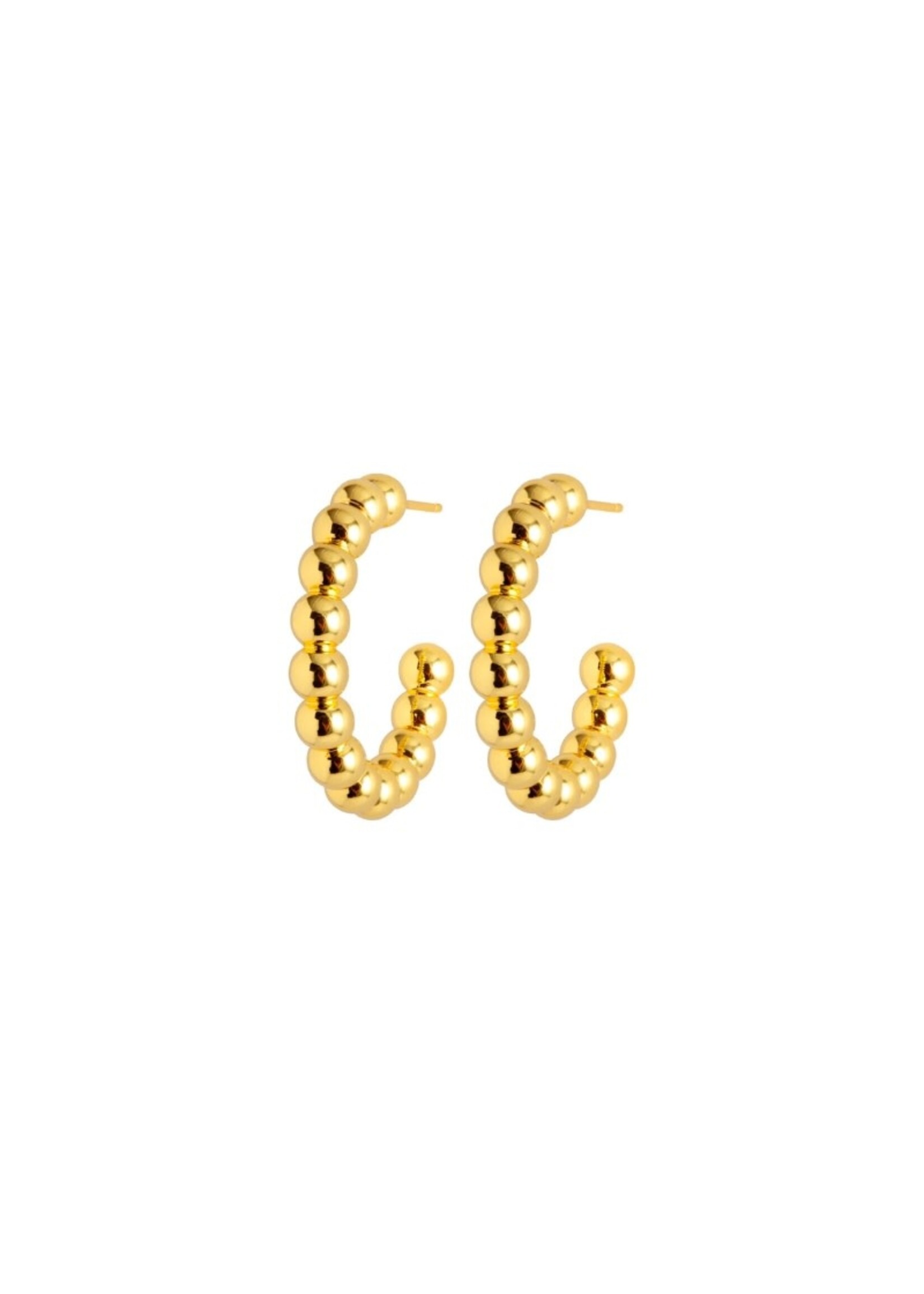 LULU Copenhagen Ball Hoops L | Gold