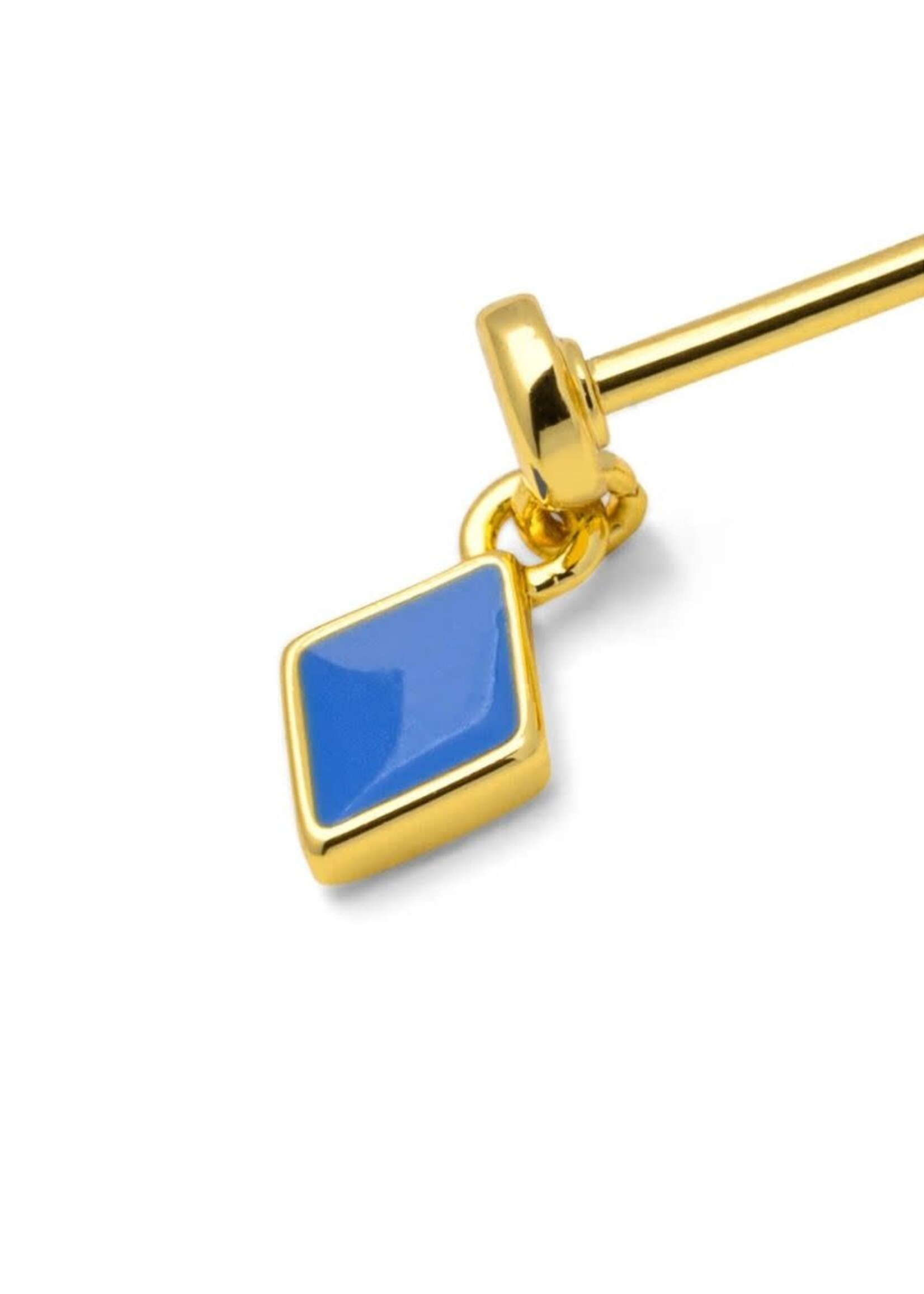LULU Copenhagen Confetti Dangling Oorstud | Blue