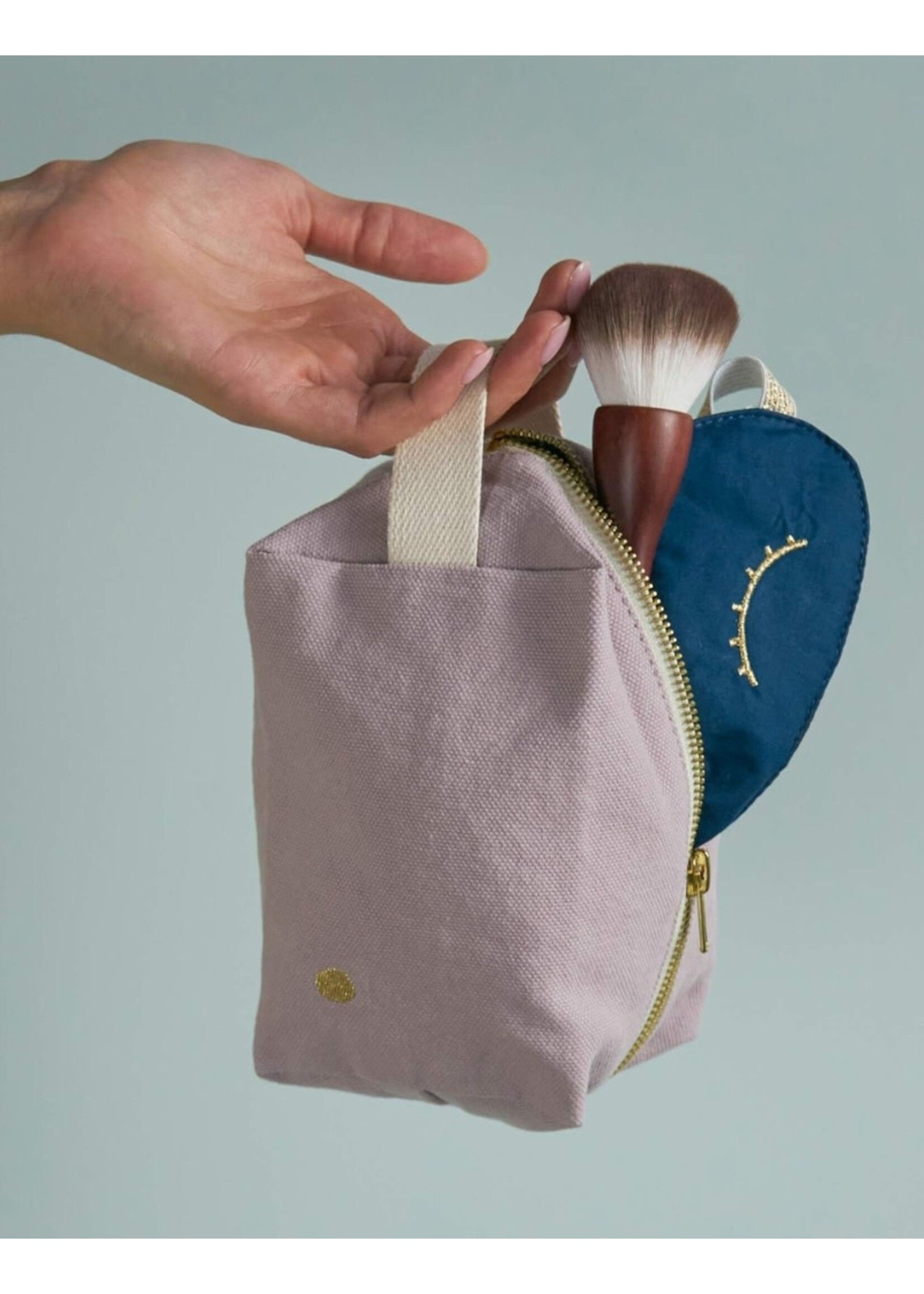 La cerise sur le gâteau Cube Pouch S - Poivre Rose