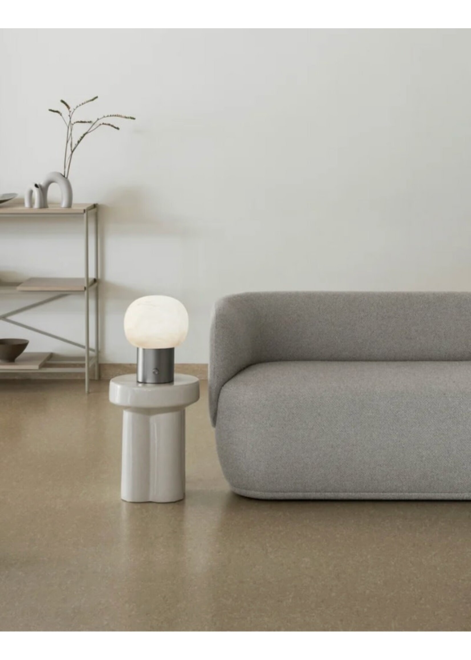 Blomus Toru Ceramic Stool - Big - Lily White