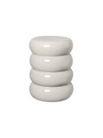 Blomus Toru Ceramic Stool - Round - Lily White