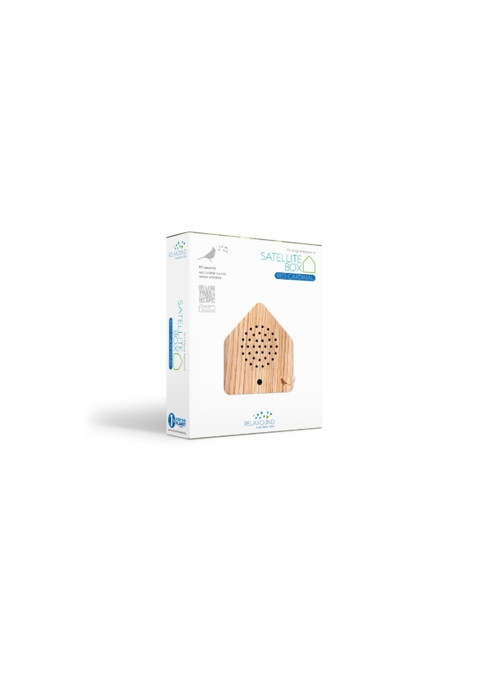 Relaxound Satellitebox Red Cardinal Wood