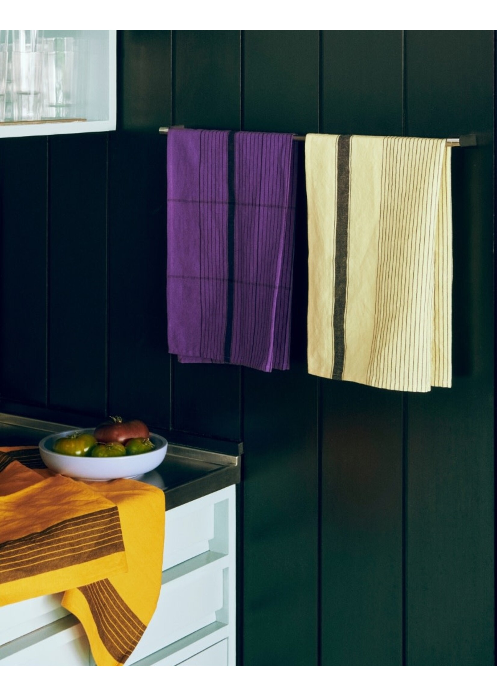 HAY Linear Tea Towel - Soft Yellow