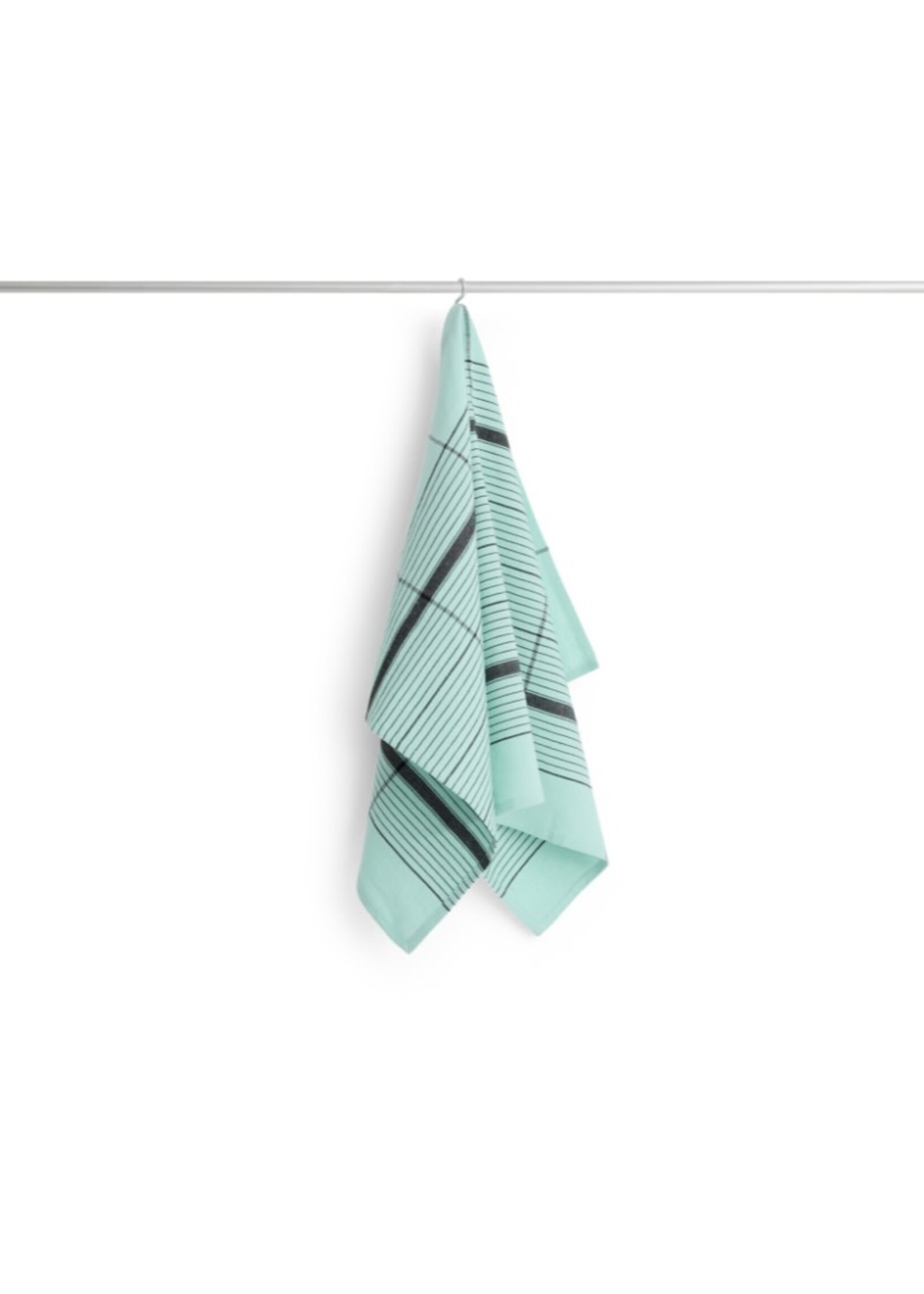 HAY Linear Tea Towel - Turquoise