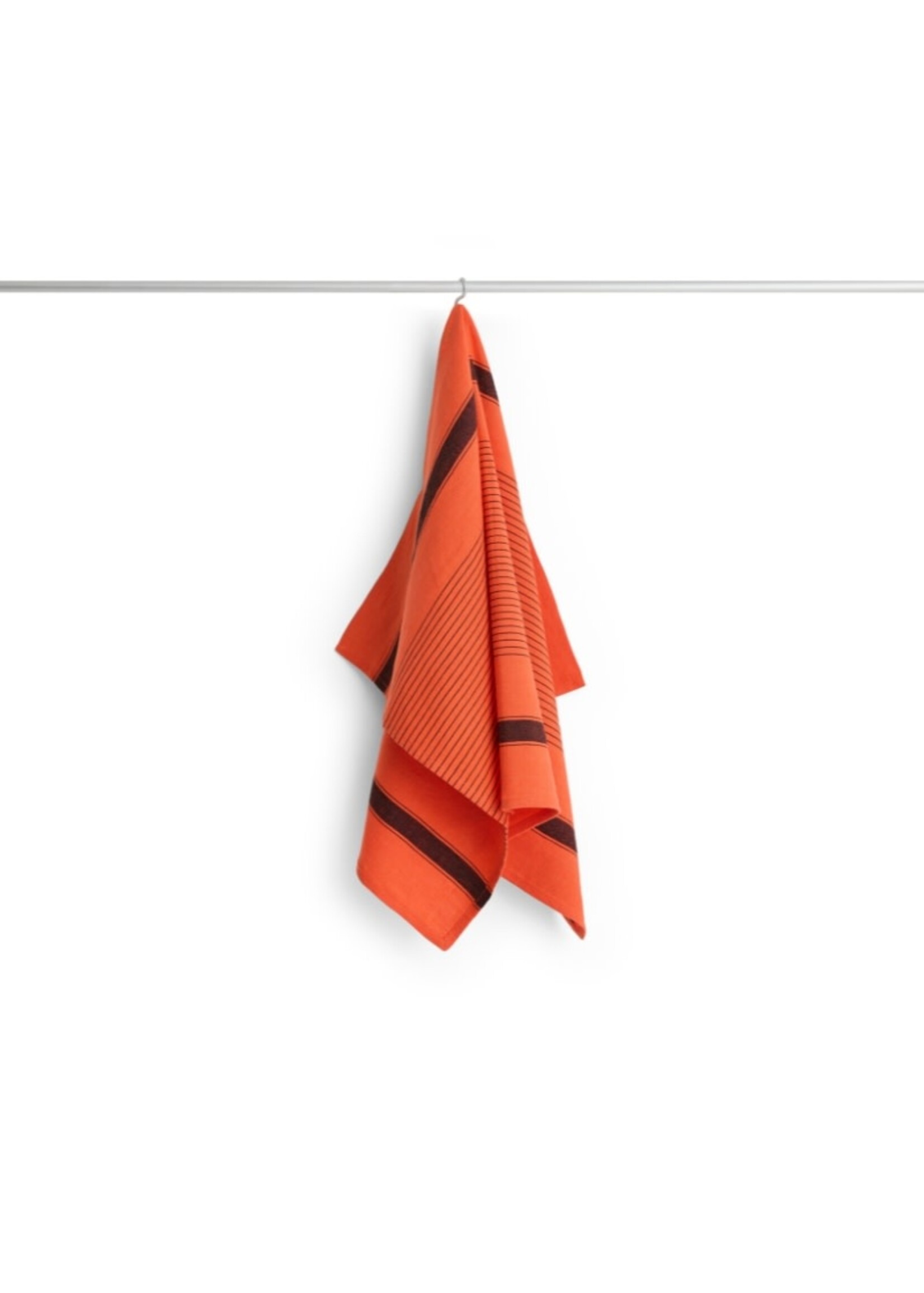 HAY Linear Tea Towel - Warm Red