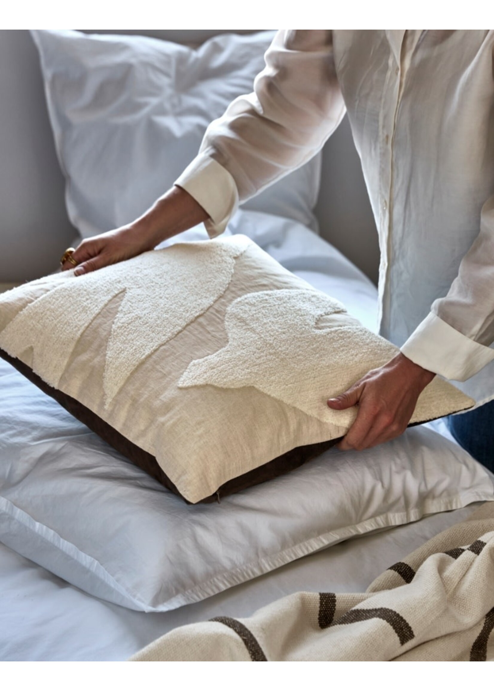 House Doctor Fly Cushion Cover - Off-White