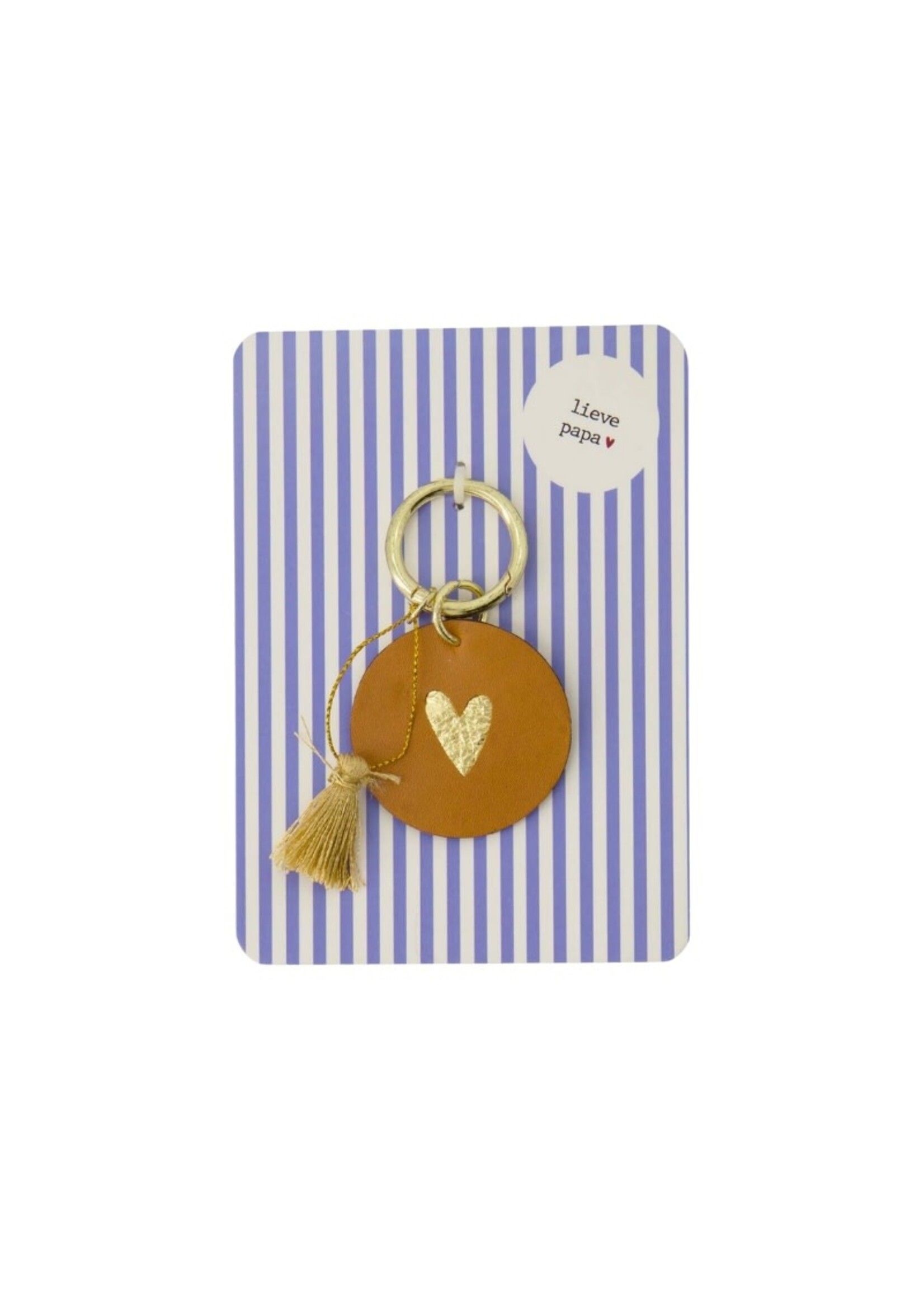 Zusss wenskaart met sleutelhanger - lieve papa
