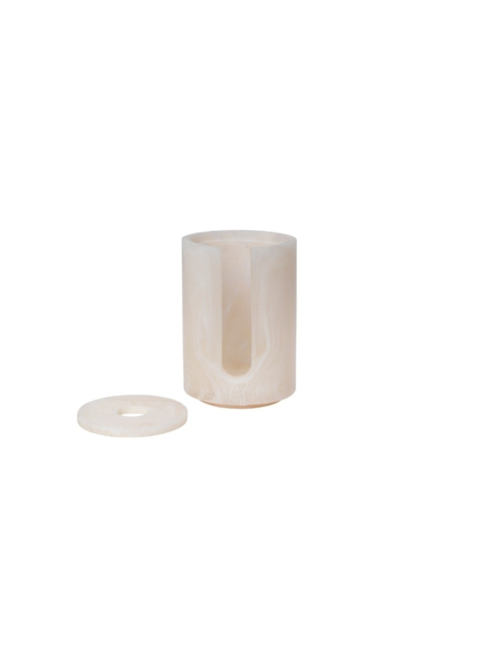 Ferm Living Mist Cotton Pad Holder - Pearl