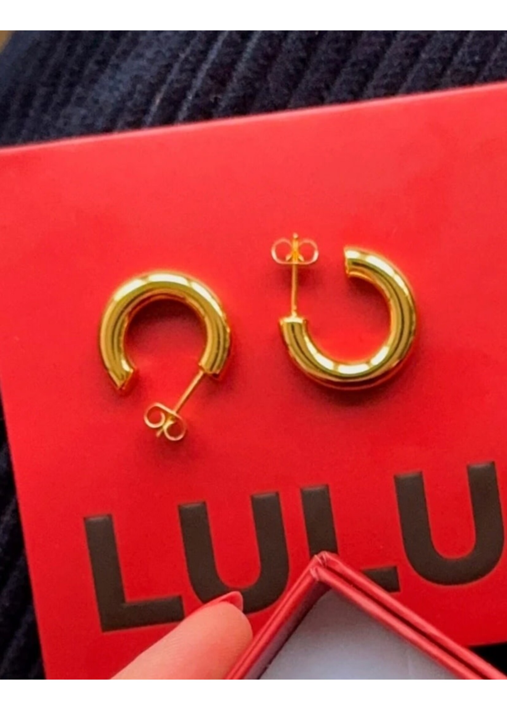 LULU Copenhagen Non Hoops Chunky S - Gold