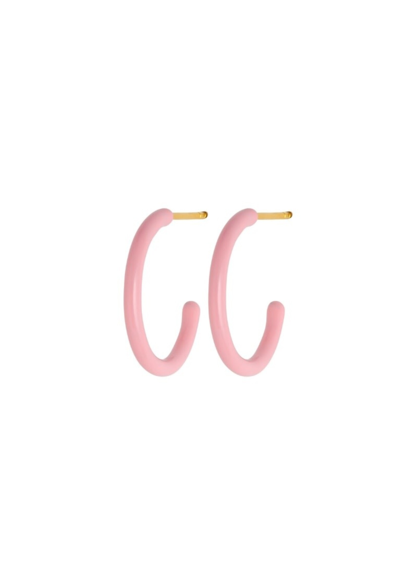 LULU Copenhagen Color Hoops M - Light Pink