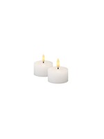 Sirius Sille LED oplaadbare theelichtjes Ø6 - set van 2 - wit