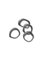 Ferm Living Flow Napkin Rings - Set of 4 - Black Brass