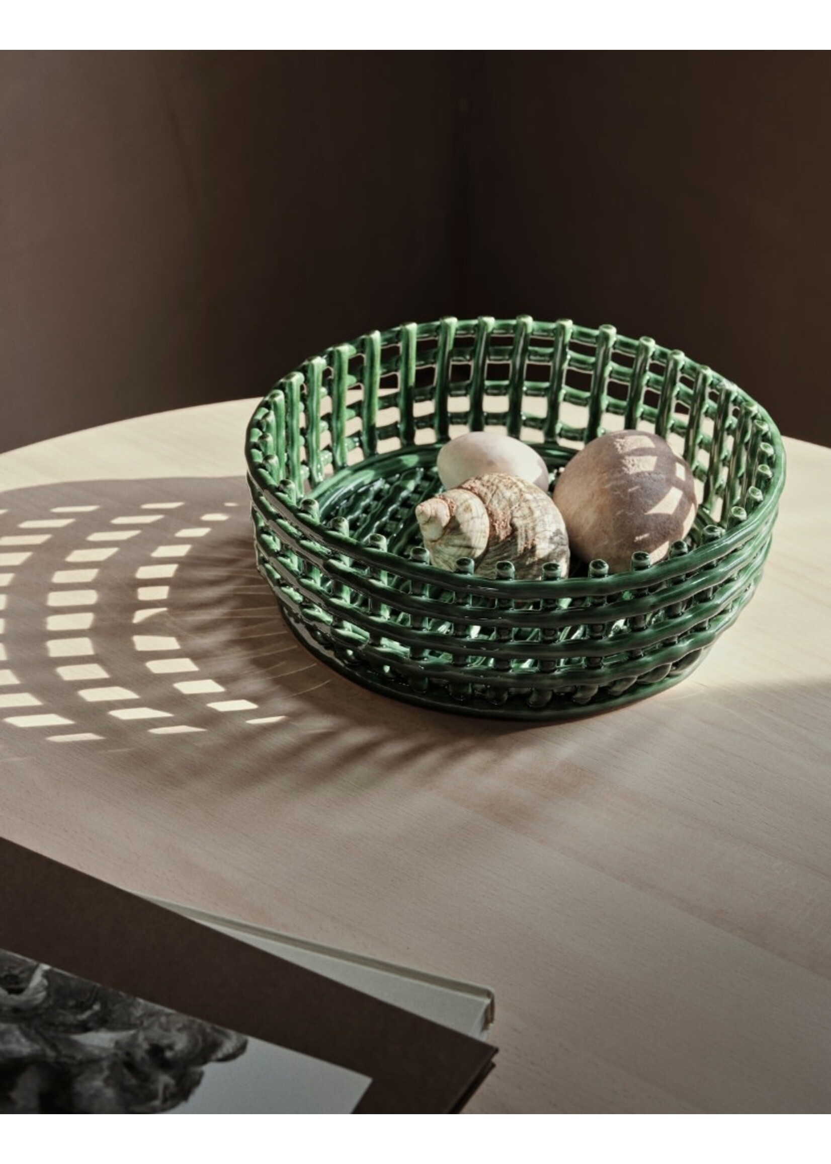 Ferm Living Ceramic Centrepiece - Emerald Green