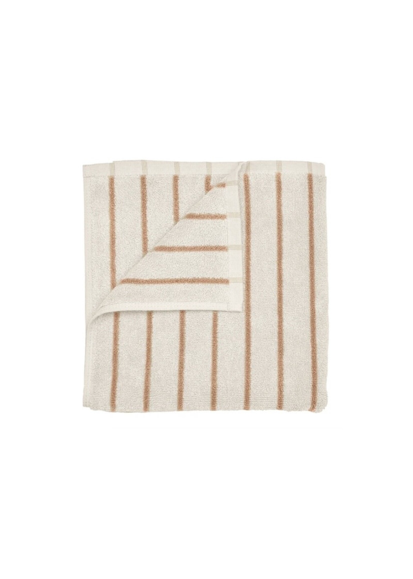 Blomus Arto Bath Towel - Moonbeam/Amber Brown