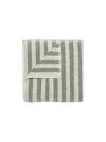 Blomus Arto Bath Towel - Thick Stripe - Desert Sage/Agave Green