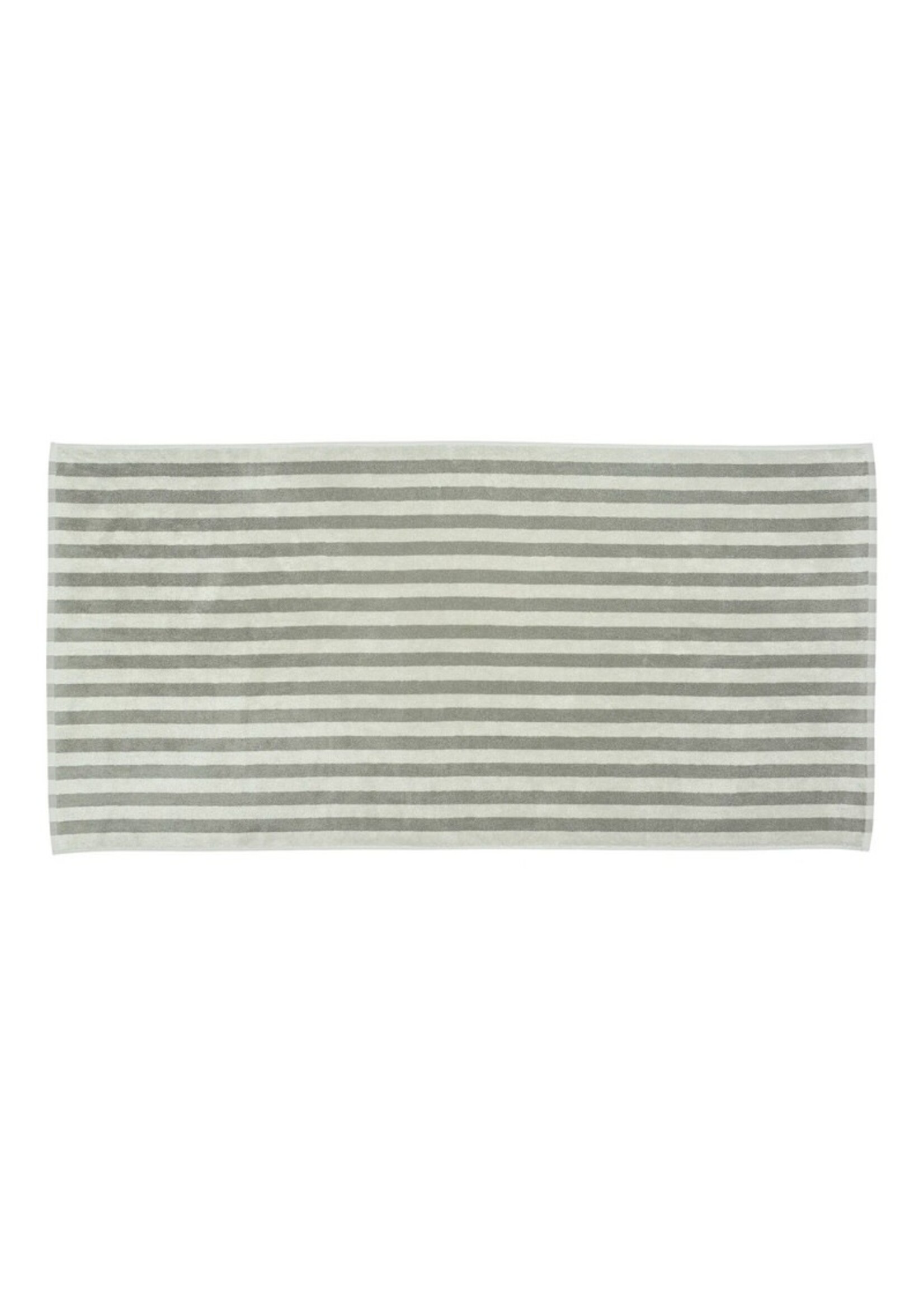 Blomus Arto Bath Towel - Thick Stripe - Desert Sage/Agave Green