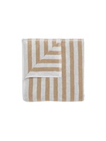 Blomus Arto Bath Towel - Thick Stripe - Micro Chip/Tan