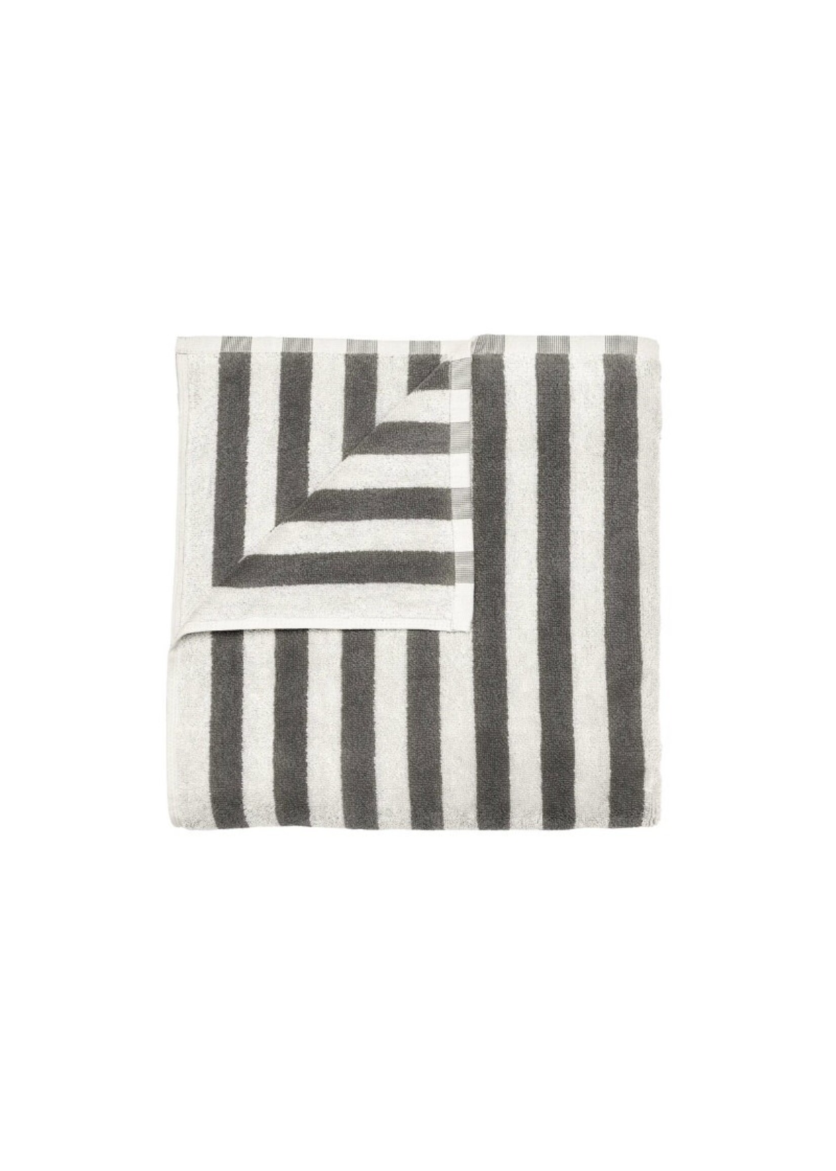 Blomus Arto Bath Towel - Thick Stripe - Moonbeam/Magnet