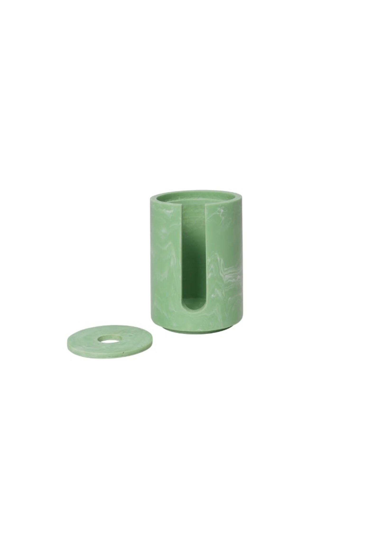Ferm Living Mist Cotton Pad Holder - Seafoam
