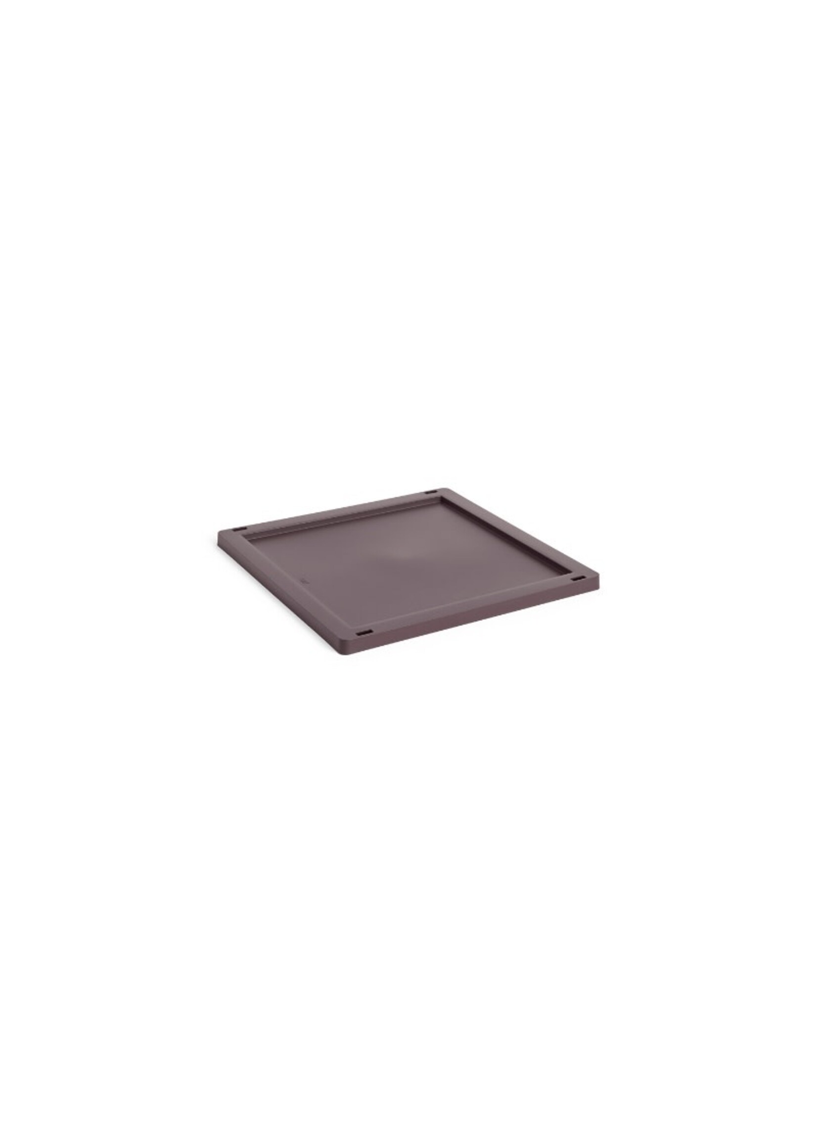 HAY Colour Crate Lid Plastic Square M - Bordeaux