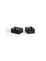 HAY Colour Crate Mini - Set of 2 - Bordeaux