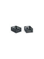 HAY Colour Crate Mini - Set of 2 - Charcoal