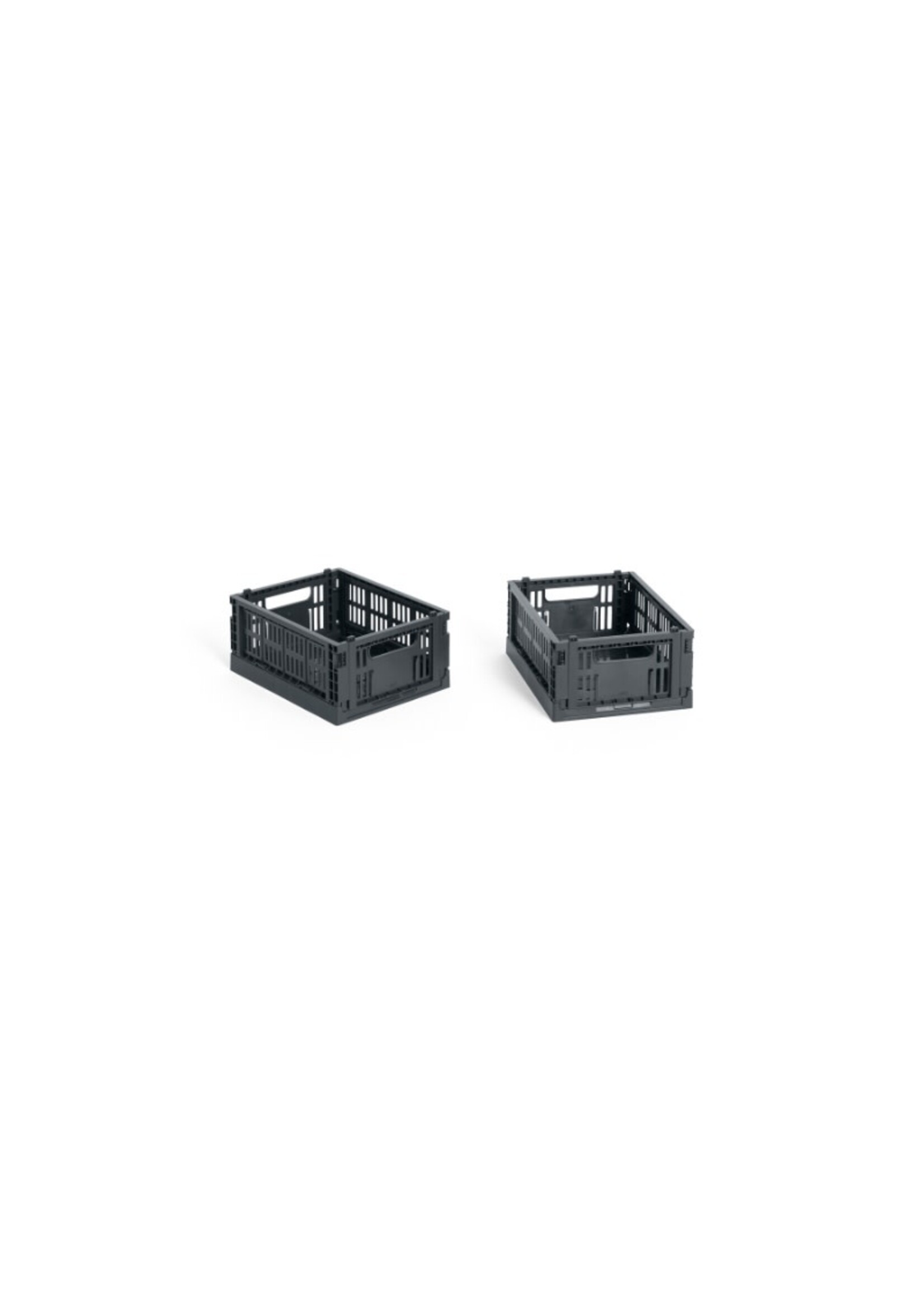 HAY Colour Crate Mini - Set of 2 - Charcoal