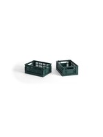 HAY Colour Crate Mini - Set of 2 - Dark Green
