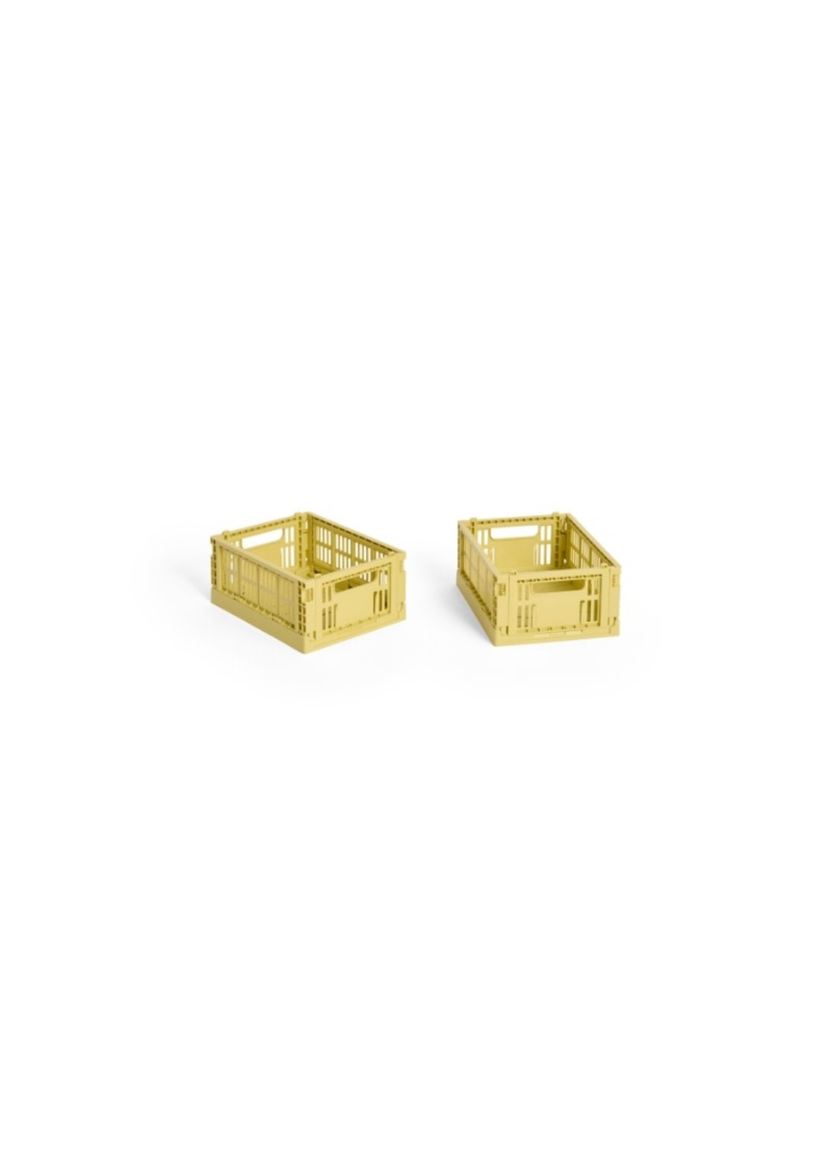 HAY Colour Crate Mini - Set of 2 - Dusty Yellow