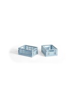 HAY Colour Crate Mini - Set of 2 - Soft Blue
