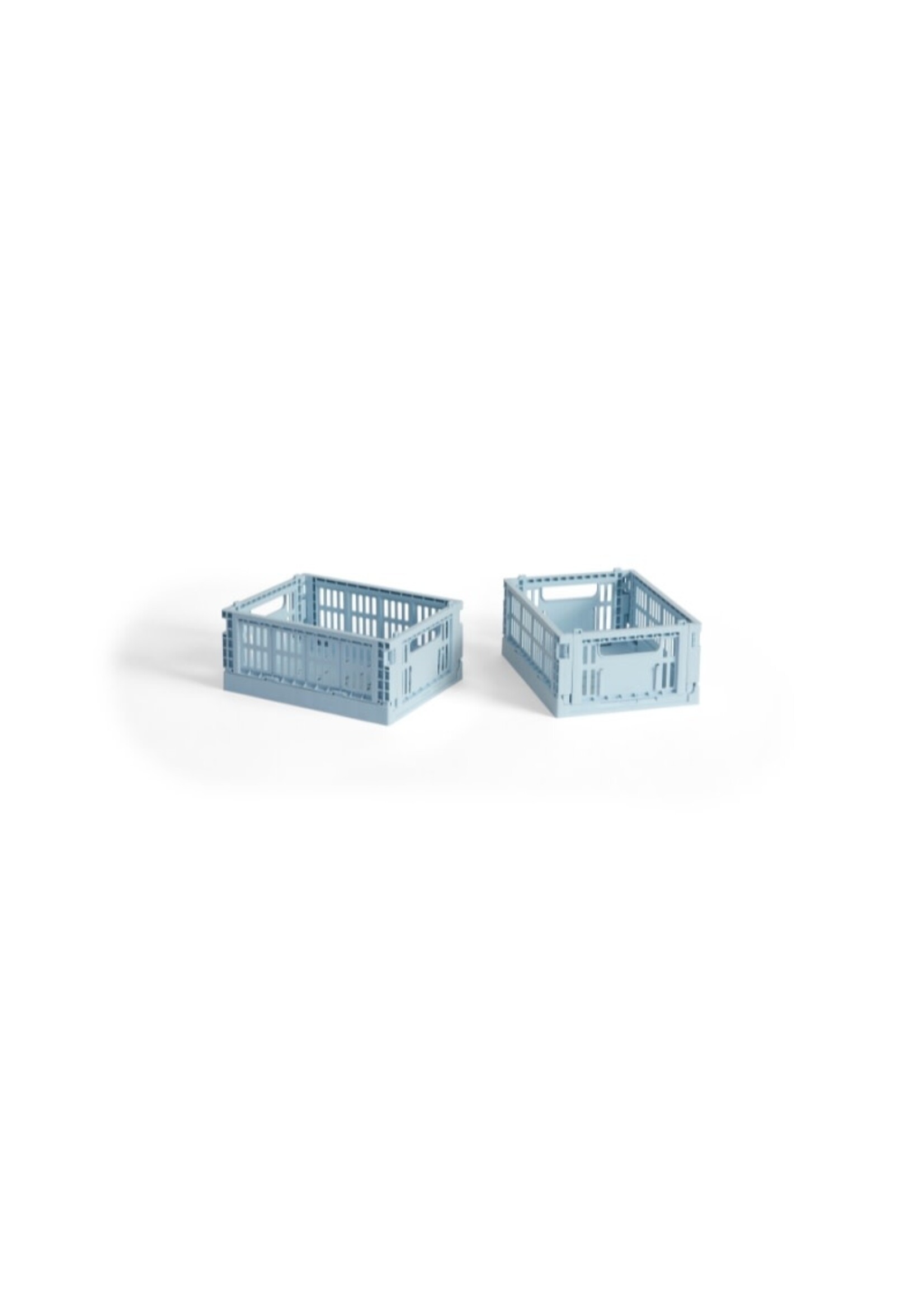 HAY Colour Crate Mini - Set of 2 - Soft Blue
