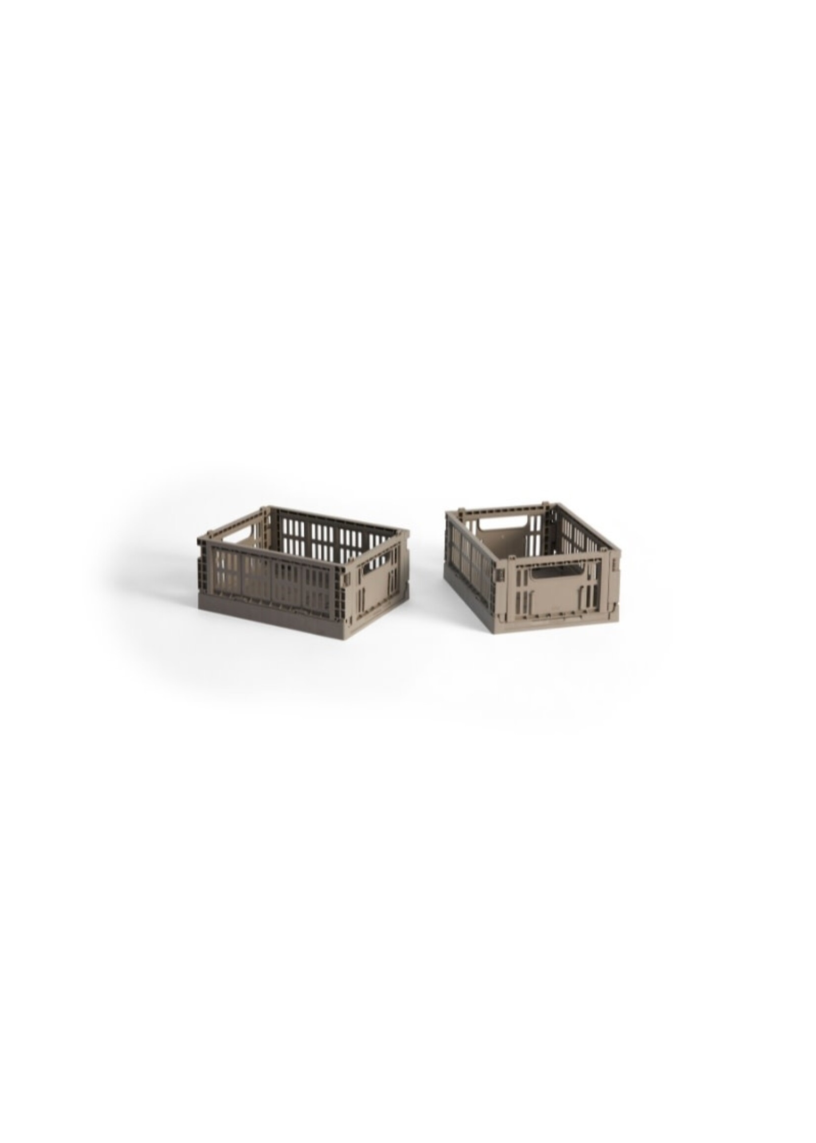 HAY Colour Crate Mini - Set of 2 - Warm Grey