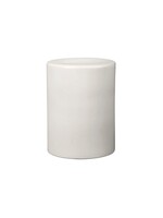 Blomus Toru Ceramic Stool - Cylinder - Lily White