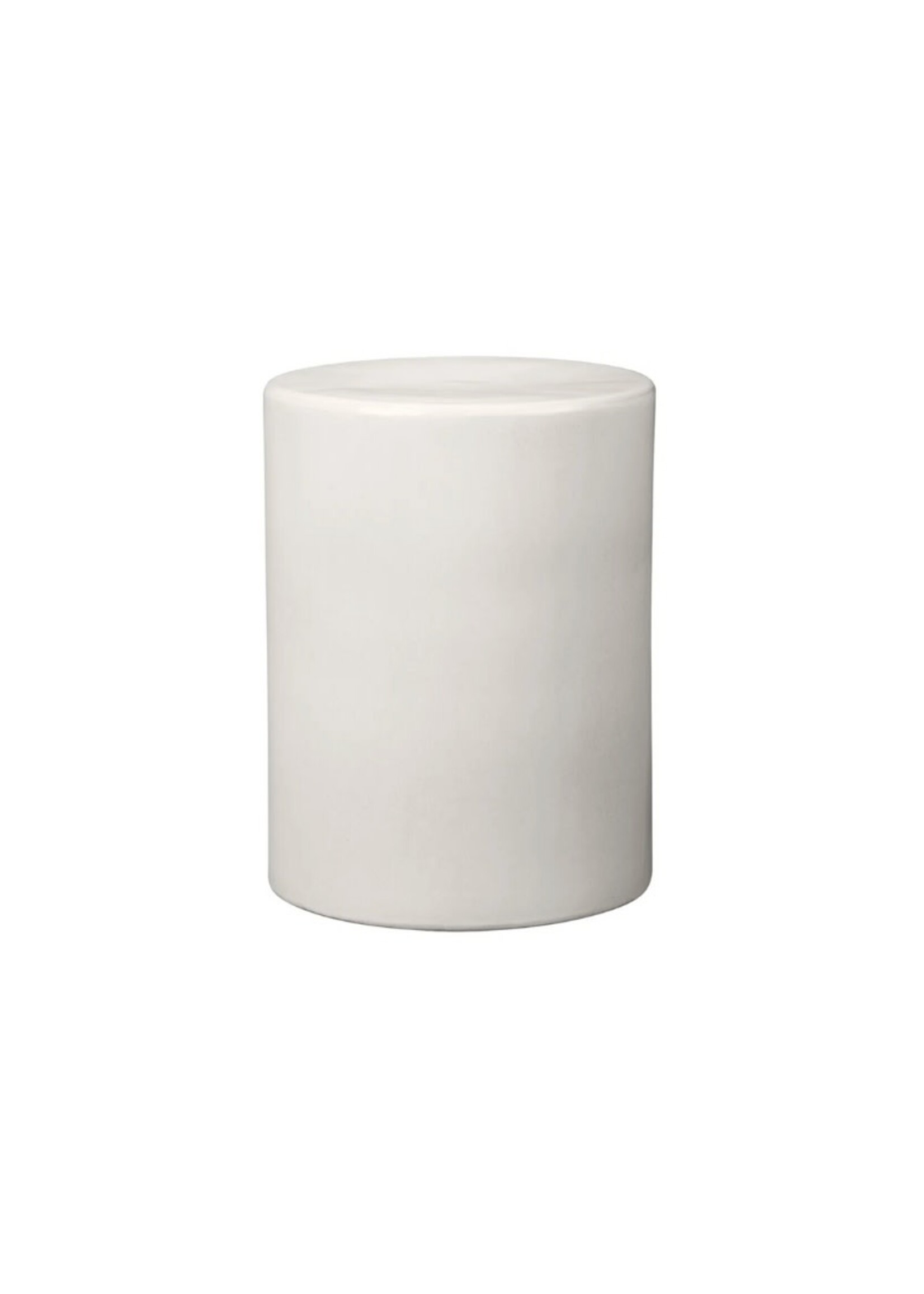 Blomus Toru Ceramic Stool - Cylinder - Lily White