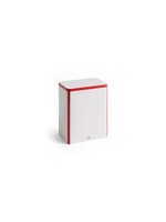 HAY Tin Container L - Off-White/Red